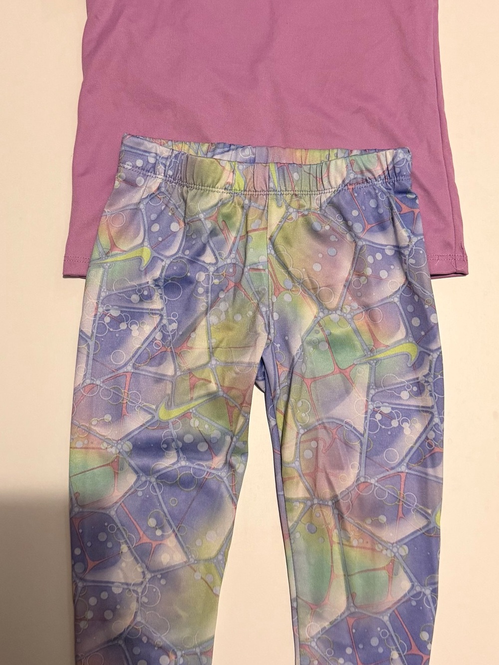 (5 for $40) Nike Girls' Pastel Multicolor Active Leggings set Size